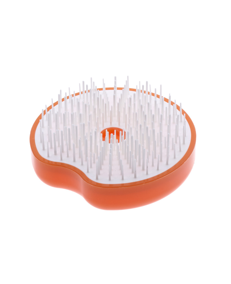 Compact and ergonomic handheld hairbrush ø 84 mm, 8,5x8,5x3,5 cm  orange - Cod. 82SP228B ARA