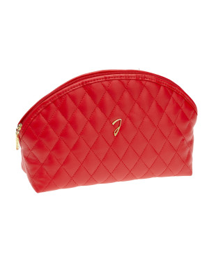 Red quilted pouch, empty, 23,5x16x7,5 cm - Cod. A6112VT ROS