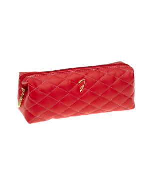 Red quilted pouch, empty, 20x9x6 cm - Cod. A6129VT ROS