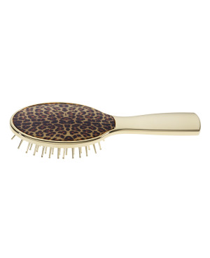Small golden hair-brush with spoted element - cod. AUSP231G MAC