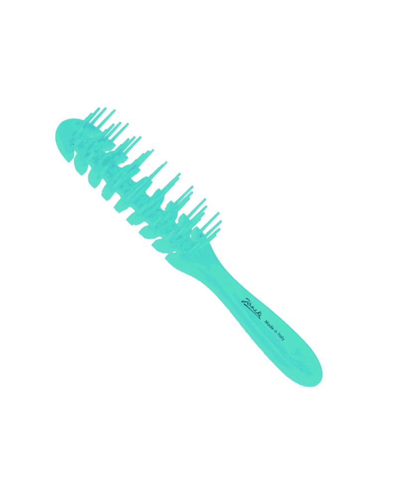 Rectangular spider hairbrush 22x4x2,5cm - turquoise - Cod. 82SP108 TSE