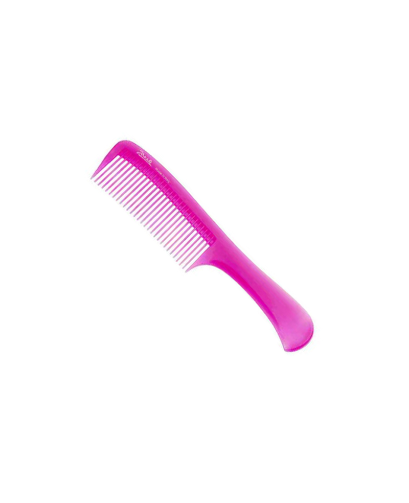 Handle comb for hair colours application 22x4,5 cm fuxia- 82825 FUX