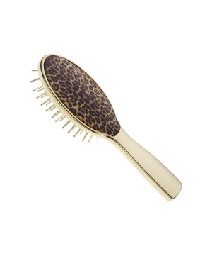 Small golden hair-brush with spoted element - cod. AUSP231G MAC