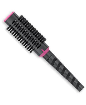 Thermal round Spiral brush, black and hot pink color, diameter 52 - code:  SP513C-ALM