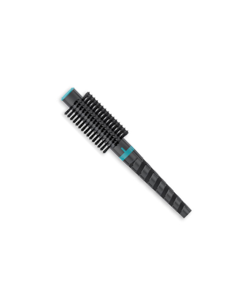 Thermal round Spiral brush, black and turquoise color, diameter 40 - code:  SP512C-ALM