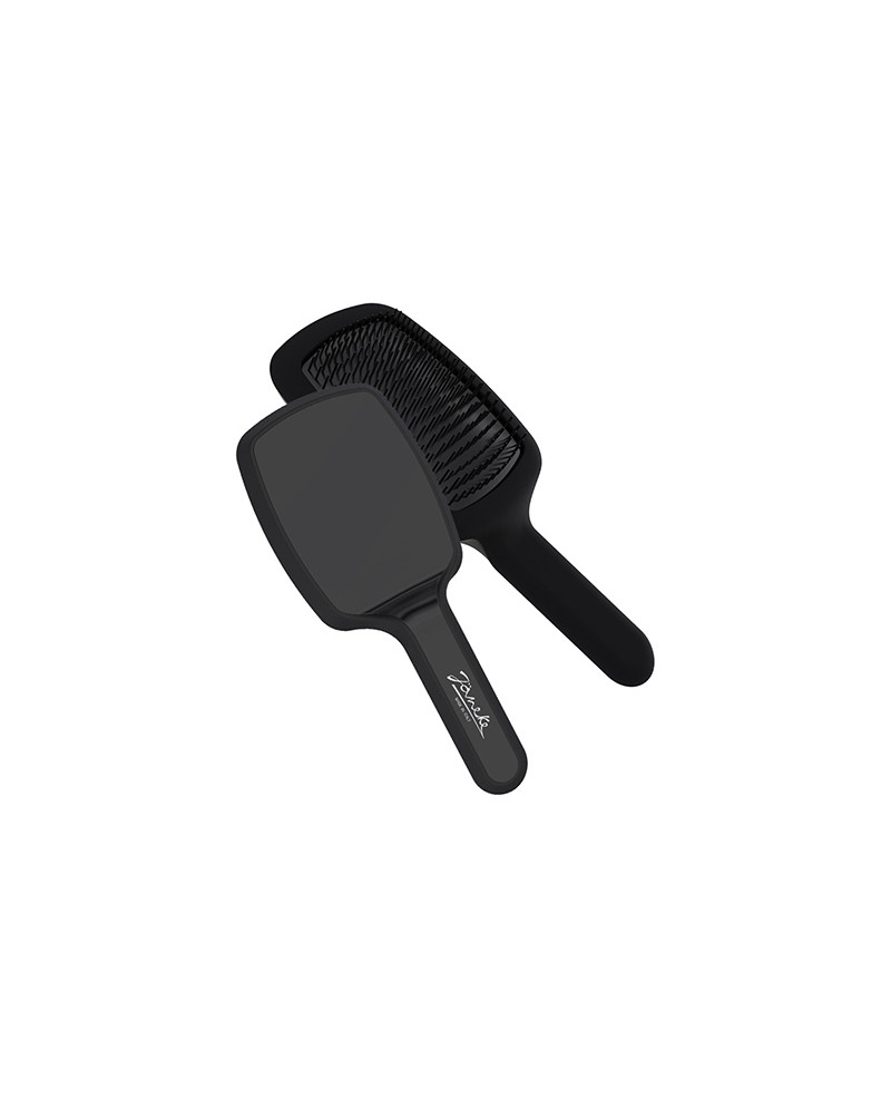 Big pneumatic Curvy hairbrush, black color – code: SP509 NER