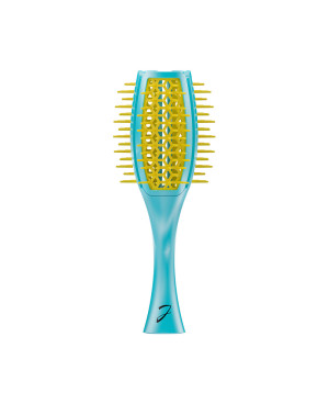 Vented Tulip brush, more hair volume, bicolored turquoise and yellow - code: SP503 TG