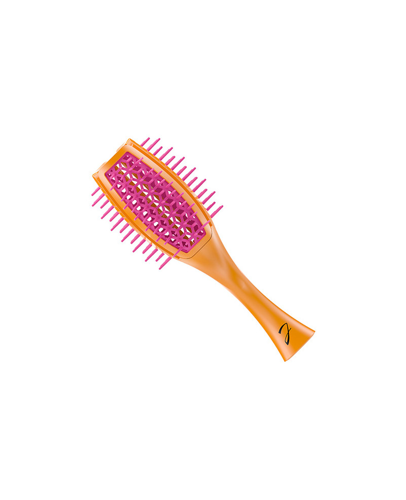 Vented Tulip brush, more hair volume, bicolored orange and hot pink - code: SP503 OF