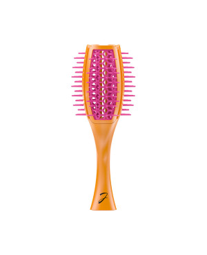 Vented Tulip brush, more hair volume, bicolored orange and hot pink - code: SP503 OF
