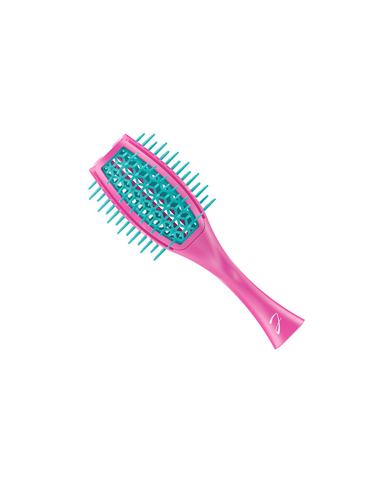 Vented Tulip brush, more hair volume, bicolored hot pink and turquoise - code: SP503 FT