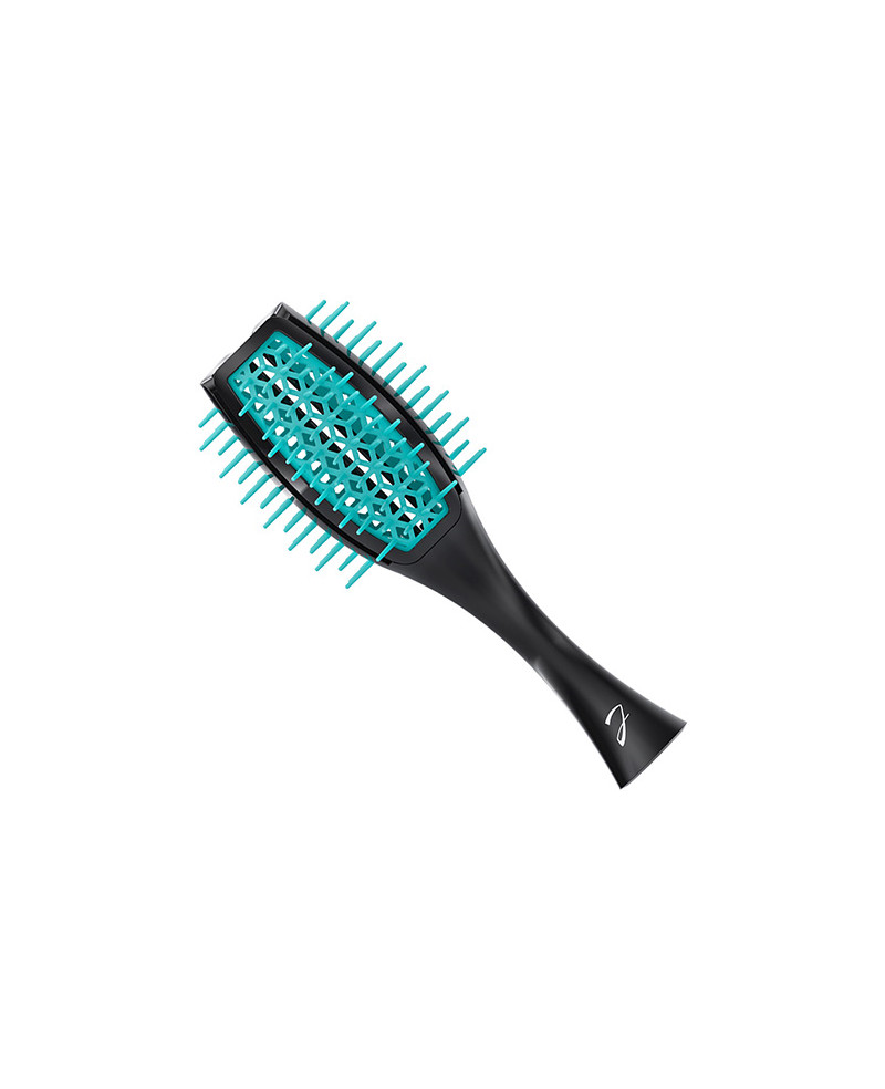 Vented Tulip brush, more hair volume, bicolored black and turquoise - code: SP503 NT