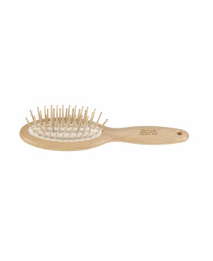 Small beech oval hairbrush - code: SP66N