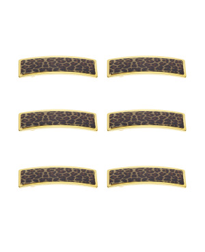 Kit of 6 hair clips, color speckled - code: JG45020 MAC