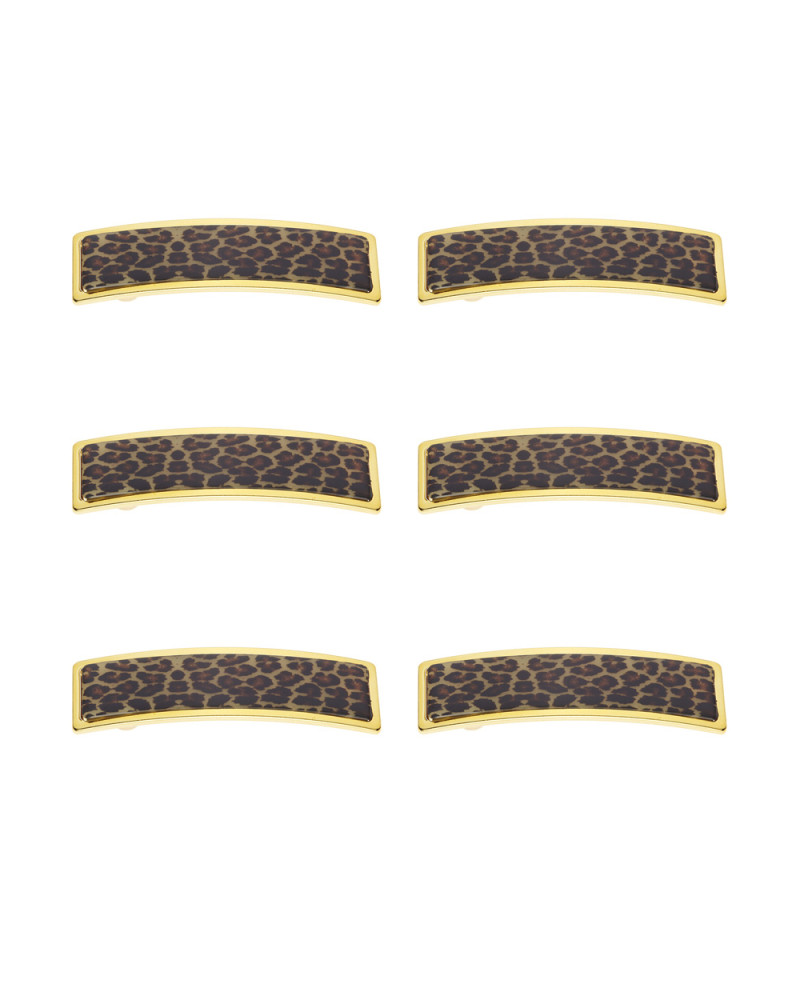 Kit of 6 hair clips, color speckled - code: JG45020 MAC