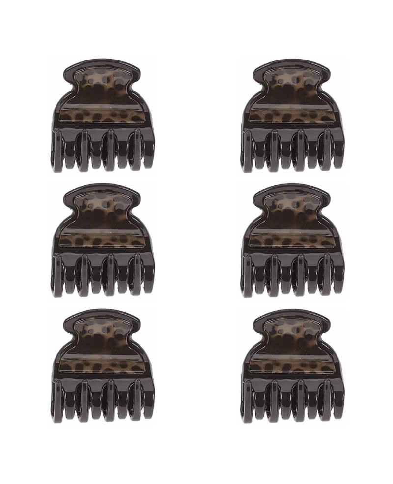 Kit of 6 hair clips, color speckled - code: JG71106 MAC