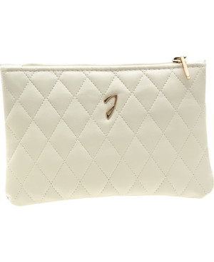 Medium quilted pouch, beige color - code: A6131VT BEI