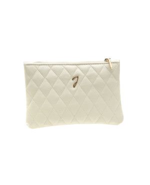 Medium quilted pouch, beige color - code: A6131VT BEI