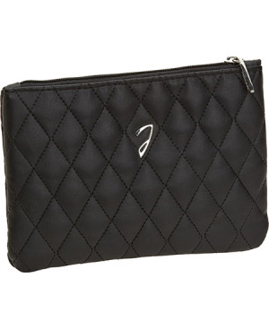 Medium quilted pouch, black color - code: A6131VT NER