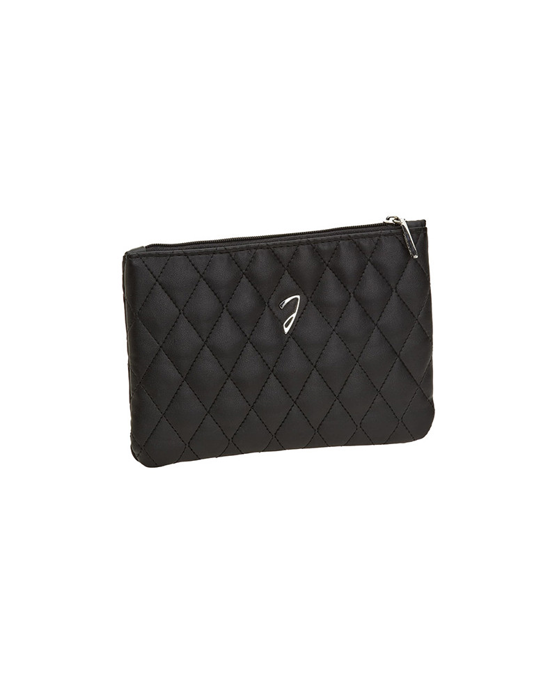Medium quilted pouch, black color - code: A6131VT NER