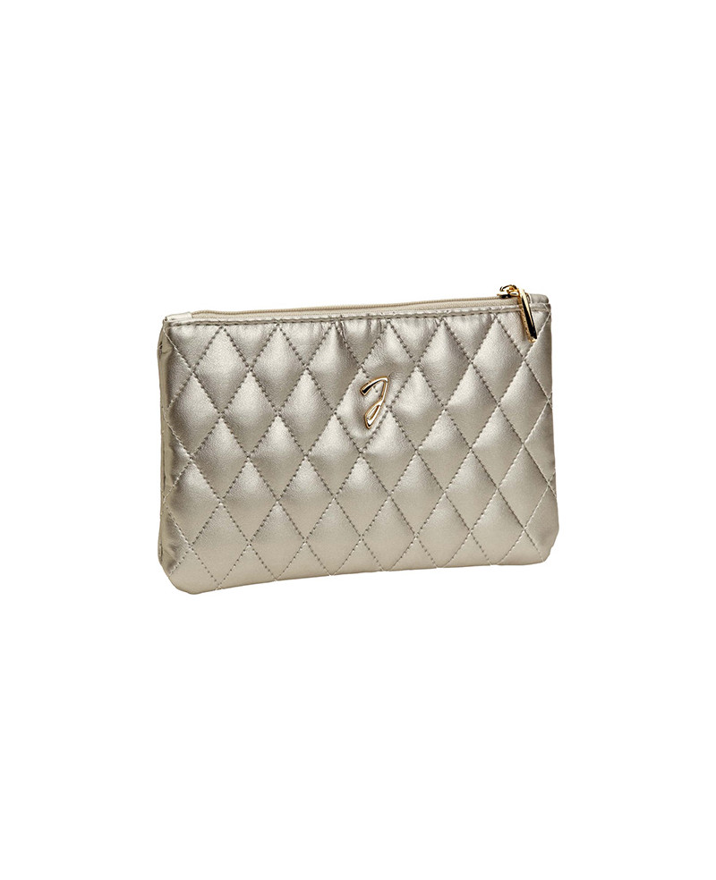 Medium quilted pouch, bronze color - code: A6131VT BRO