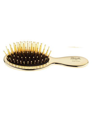 Baby air-cushioned brush with gold pins, gold color - code: AUSP24 G