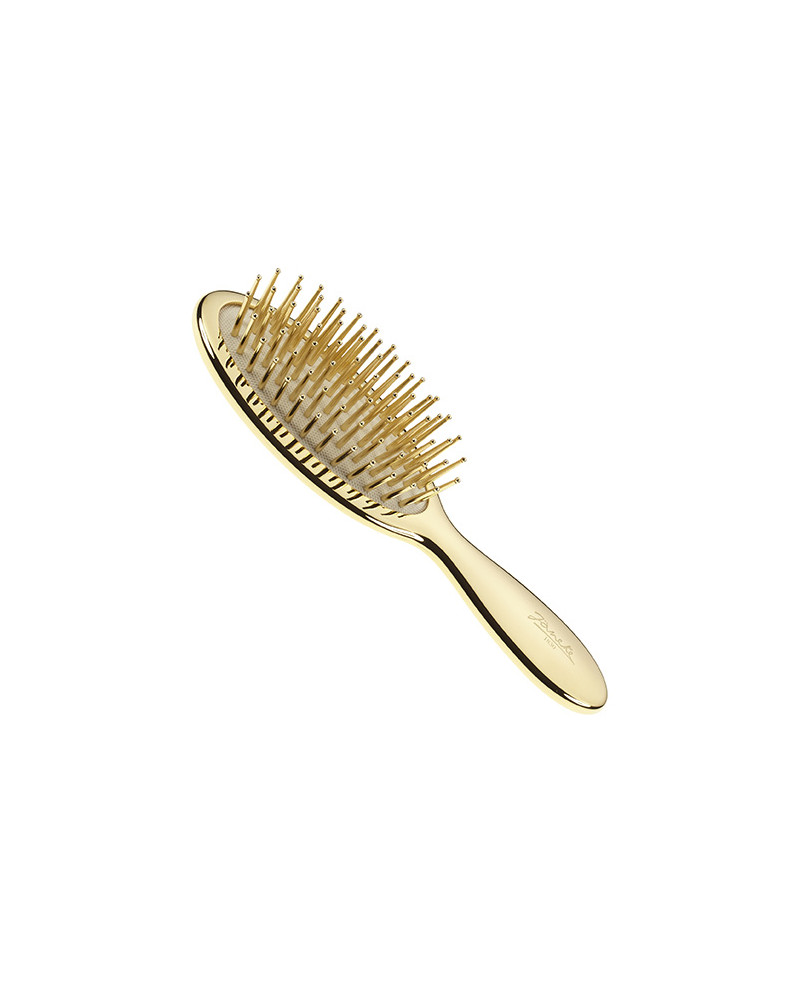 Small air-cushioned brush with gold pins, gold color - cod. AUSP21 G