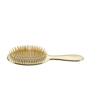 Air-cushioned brush with gold pins, gold color - code: AUSP22 G