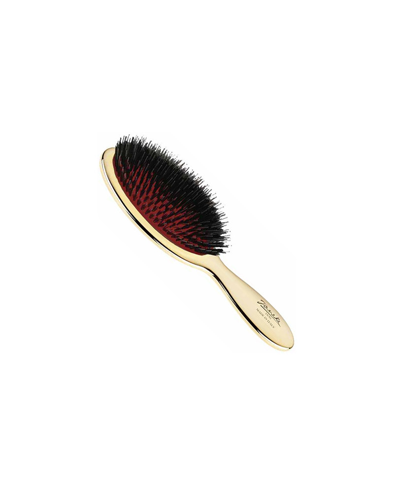 Small brush with bristles and nylon reinforcement, gold color - code: AUSP21M
