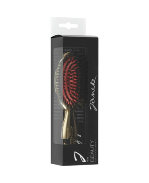 Baby brush with bristles and nylon reinforcement, gold color - code: AUSP24M