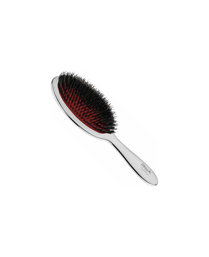 Brush with bristles and nylon reinforcement, silver color - code: CRSP22M