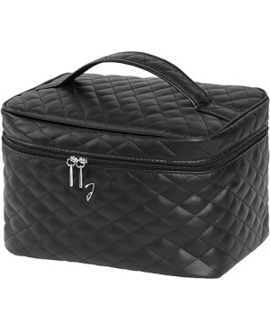 Large quilted travel bag, black color - code: A6151VT NER