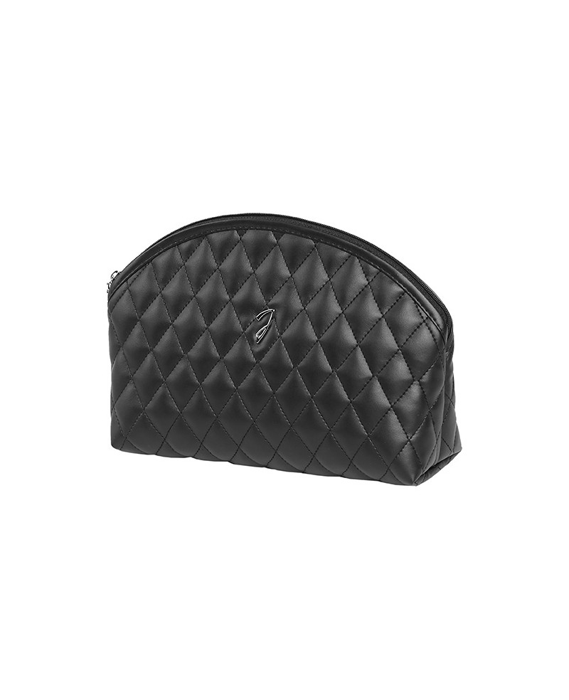 Black quilted pouch, empty, 23,5x16x7,5 cm - cod. A6112VT NER