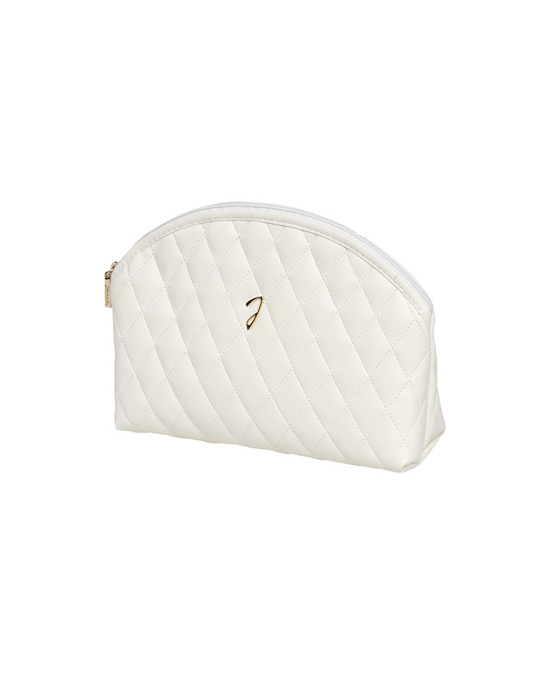 Beige quilted pouch, empty,20x5x13x6 cm - cod. A6111VT BEI