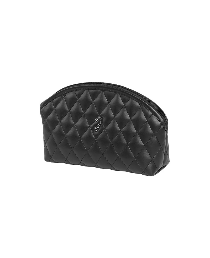 Black quilted pouch, empty,20,5x13x6 cm - cod. A6111VT NER