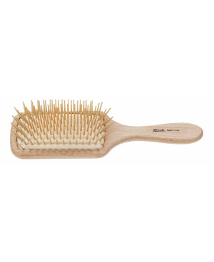 Beech rectangular hairbrush 18x6 cm - code: SP95N