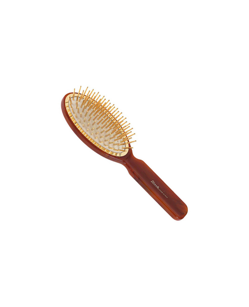 Large oval hairbrush, tortoise-shell color - colde: SP08G DBL