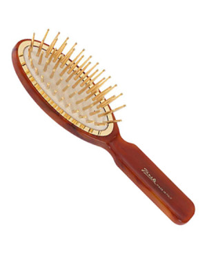 Small oval hairbrush, tortoise-shell color - code: SP09G DBL