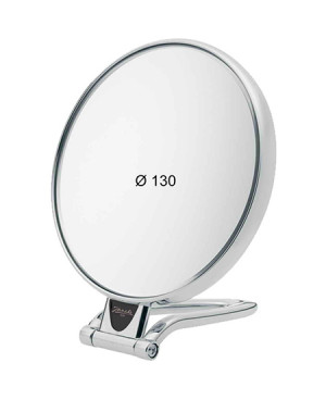 Table mirror, magnification X3, diameter 13 cm, silver color - code: CR446.3