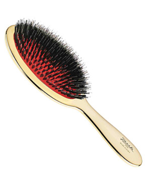 Brush with bristles and nylon reinforcement, gold color - code: AUSP22M