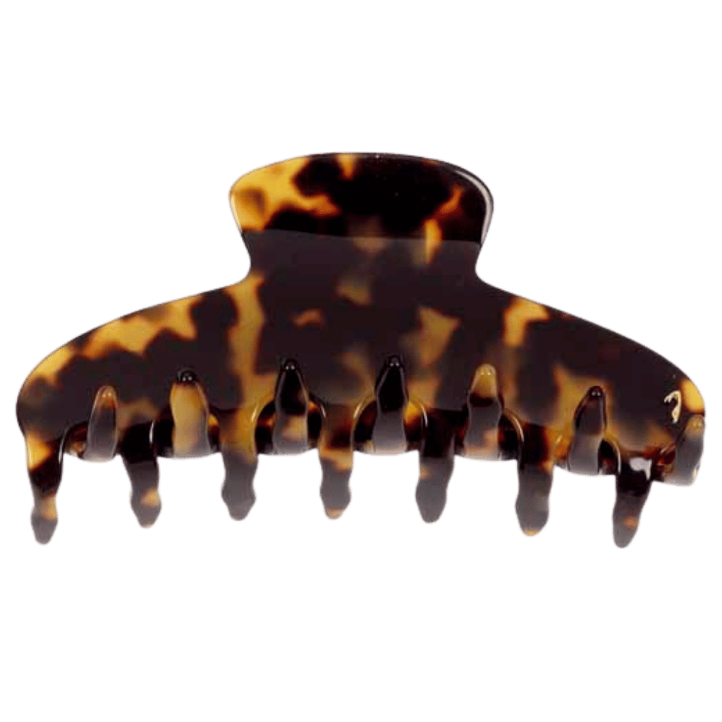 Pinza per capelli grande Jäneke Tokyo scuro con presa salda e molla resistente