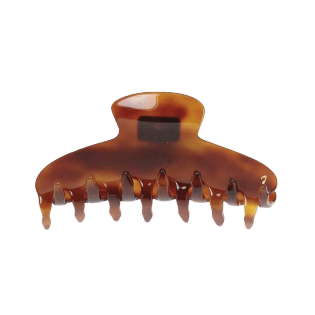 Pinza per capelli piccola Jäneke effetto tartaruga con presa delicata che non spezza i capelli