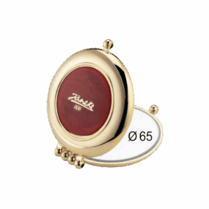 Specchietto da borsetta rotondo 65mm Jäneke tartaruga elegante e leggero