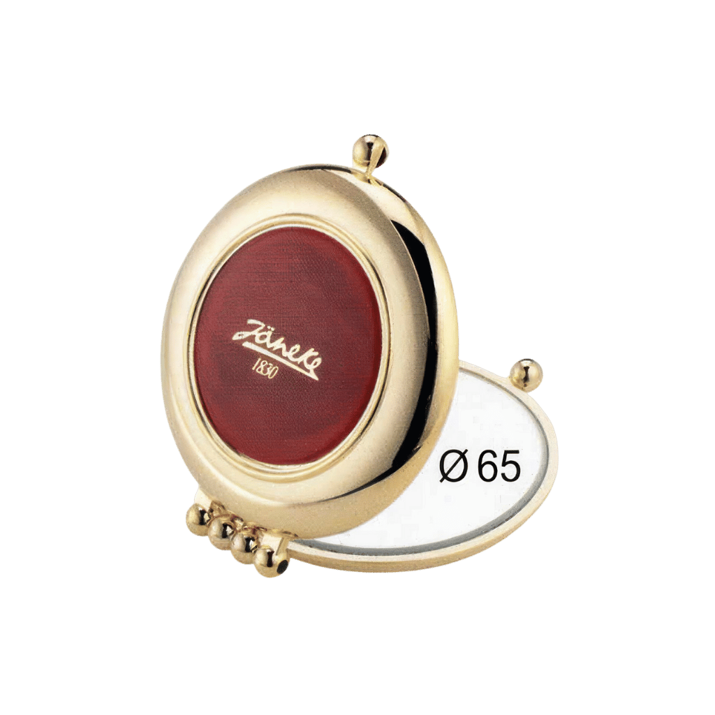 Specchietto da borsetta rotondo 65mm Jäneke tartaruga elegante e leggero