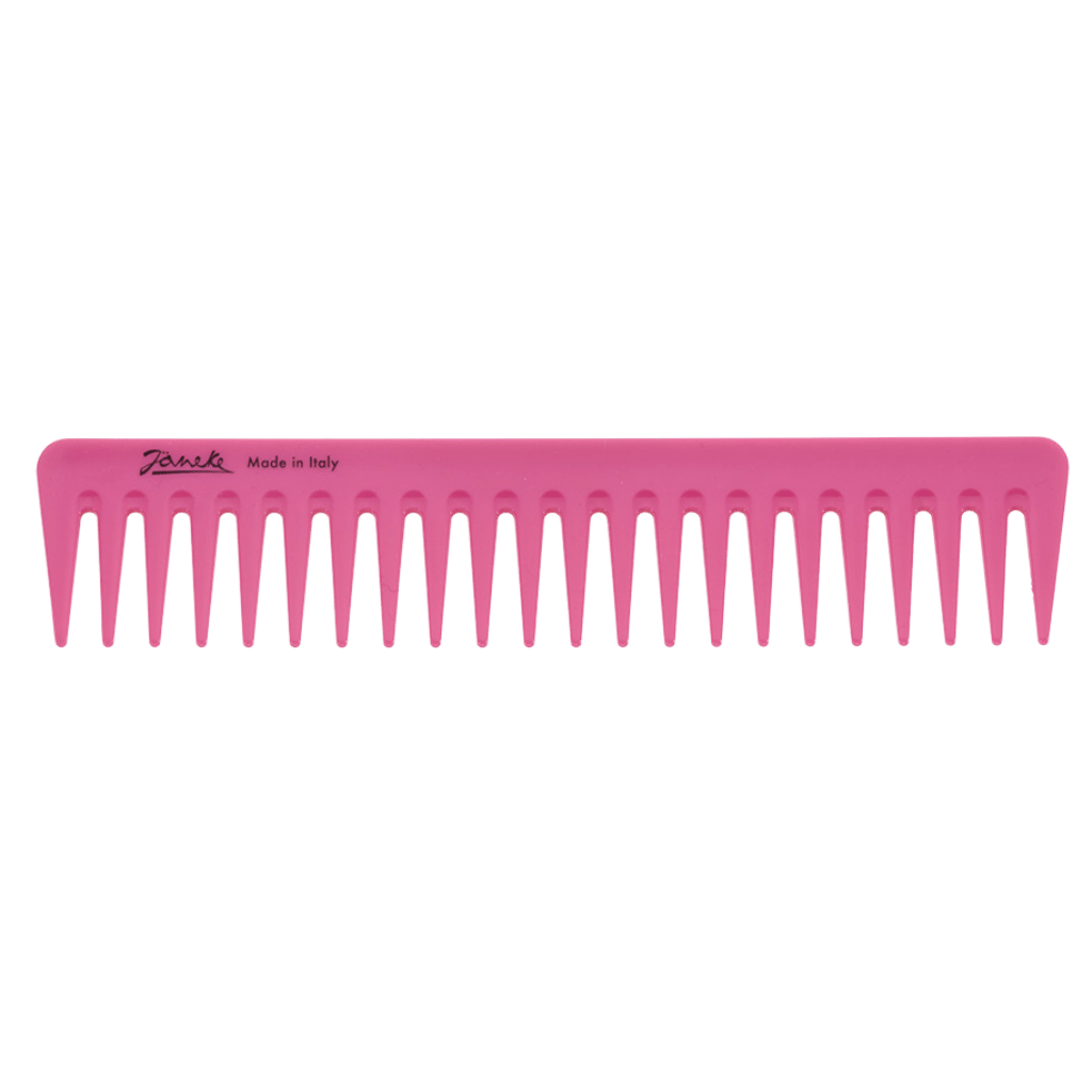 Pettine Supercomb rosa fluo ideale per stendere il balsamo