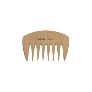 Pettine compatto Jäneke in legno di faggio evaporato con denti stretti districanti