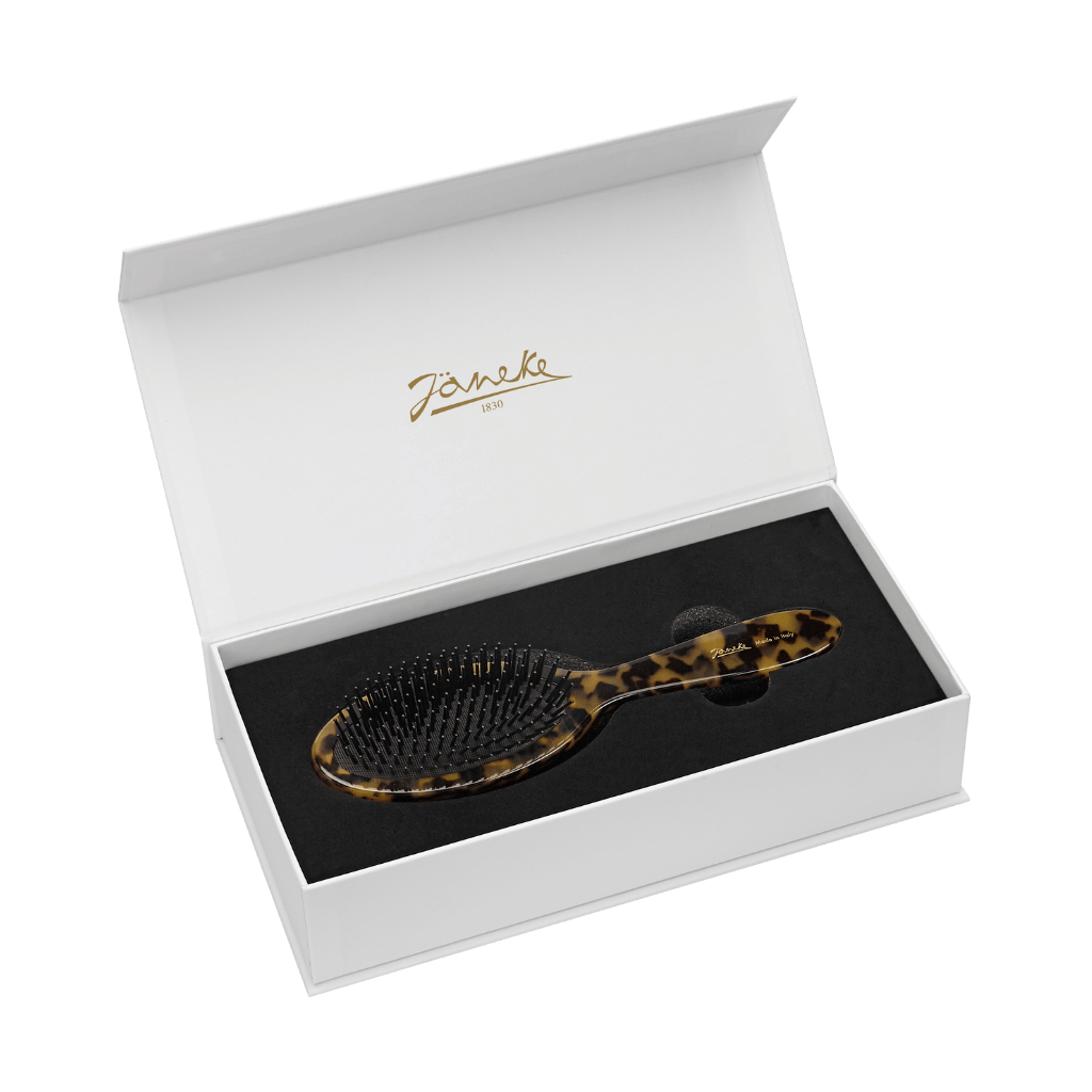 Scatola regalo Jäneke con spazzola Tokyo grande professionale anti-crespo