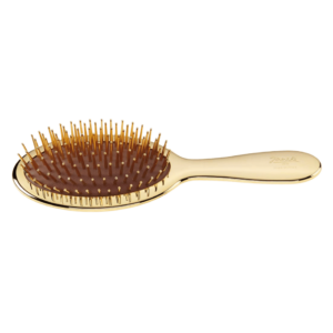 Spazzola pneumatica grande oro lucido delicata Jäneke Made in Italy