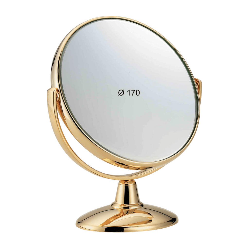 Specchio girevole appoggio 170mm Jäneke oro con visione ampia e dettagliata