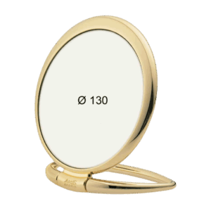 Specchio toeletta rotondo 130mm Jäneke oro per trucco preciso e compatto