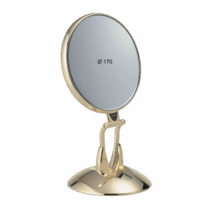 Specchio toeletta rotondo 170mm Jäneke oro pratico per trucco dettagliato